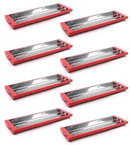 SanBouSi 8 pezzi 2000 W essiccatore a infrarossi per la riparazione del corpo dell'auto, lampada per asciugatura a infrarossi