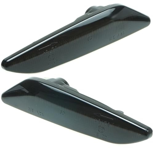 LED Seitenblinker, Schwarz Getönt, Kompatibel mit Alfa Romeo 147 156 Fiat Tipo 356 Chrysler Delta Ypsilon 846 Lancia Delta III