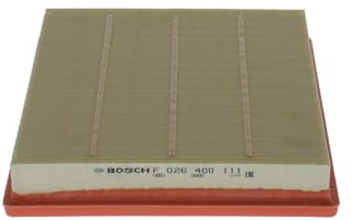Bosch S0111 Car Air Filter - Separates Particles from the Air Intake - Moisture-resistant plus High Tensile Strength
