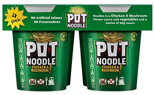 Pot Noodle Pot Noodle Chicken & Mushroom 4 x 90g, 360g