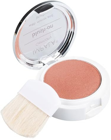 Impala - Fard à Joues Avec Miroir et Brosse Blush On Couleur Nº 7 | Poudre Compacte pour Fard à Joues Longue Durée | Fard à Joues Illuminateur | Texture Douce et Lisse | 6 gr