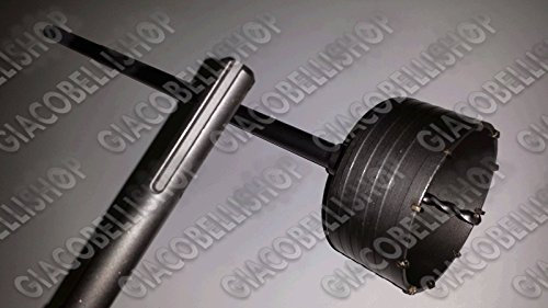 FRESA CAROTATRICE DA 130MM + ASTA SDS MAX DA 80CM VEDI TUTTO!!!!!!!!!
