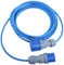 16 AMP to 16 AMP Extension Lead 2.5mm Arctic Blue Cable 240V Mains Hook Up Cable IP44 Rated 10m 15m 20m 25m (25m)