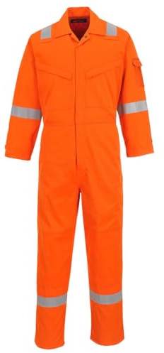 Araflame Silver Coverall Color: Orange Talla: 52