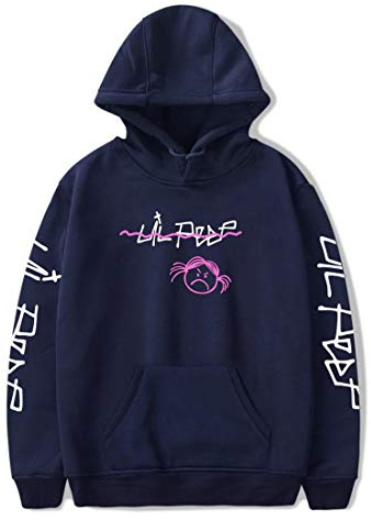 Unisex Hoodie Love Printed Fashion Sport Hip Hop Hoodie Sweatshirt Pocket Jacket Pullover Tops, Marineblau, Large