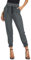 GRACE KARIN Femme Pantalon Cigarette ajusté fuselé élastique Printemps et été Taille Haute avec Bow-Knot Cendre,S,Cendre