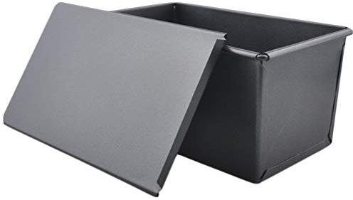 DOITOOL Bread Tin Bread Tin Bread Tin 1PCS Black Loaf Pan for Baking Bread,Non-Stick Bread Pan with Lid for Baking Bread (750g Capacity,33 x 12.3 x 11cm) Bread Pans Loaf Cake Box Loaf Pan