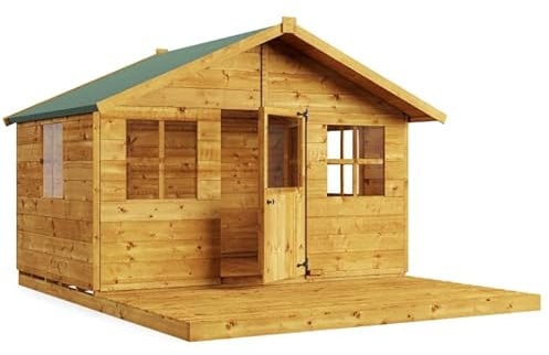 BillyOh Kids Playhouse | Wooden Play House Wendy House Boys Girls Children Toys | Lollipop Max (6x7 with Platform)