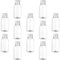 DOITOOL Botellas de Jugo de Plástico de 12 Piezas Envases Transparentes Desechables Reutilizables con Tapas a Prueba de Manipulaciones Tapas para Jugo Leche Y Bebidas Limonadas 250 Ml