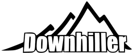Downhill Aufkleber MTB Sticker -6 Größen- Decal Sport Fully Dämpfer Mountainbike in 6 Größen und 21 Farben