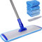 18 Conliwell Professional Microfiber Mop, 4 Reusable Washable Mop Pads, Flat Mop with Stainless Steel Handle, Floor Cleaning System, Wet and Dust Mopping for Hardwood, Vinyl, Laminate, Tile Cleaning