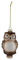 Christbaumschmuck Eule Glas 12cm Weihnachtsbaumschmuck Anhänger Christbaumkugeln, Farbe:Braun