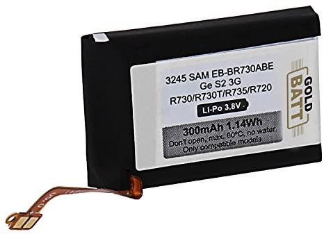 GOLDBATT Akku EB-BR730ABE kompatibel mit Samsung Gear S2 3G R730 R730t R735 R720 GH43-04538B