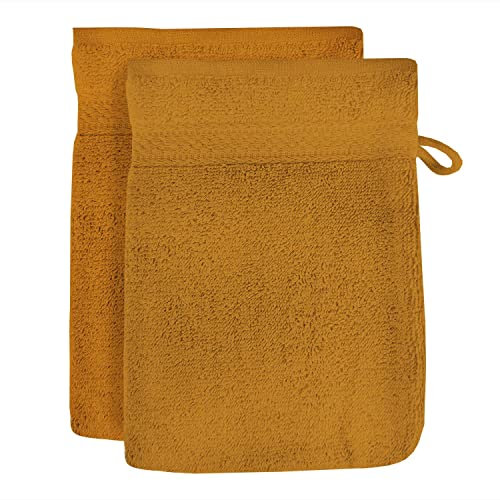 Soleil d'ocre L/2 Gants 16X21 Lagune Moutarde