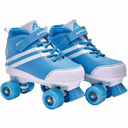 Apollo Disco Roller Soft Boots | Größenverstellbare Kinder Rollschuhe | Bequeme Rollerskates Damen | Rollschuhe Damen & Mädchen in Größen 31-42 | Trendige Roller-Skates für Kids und Erwachsene