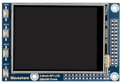 Waveshare 2.8inch TFT LCD, Resistive Touch Screen, 320×240 Resolution, Compatible with Raspberry Pi 4B/3B+/3A+/3B/2B/1B+/1A+/Zero 2 W/Zero W/Zero