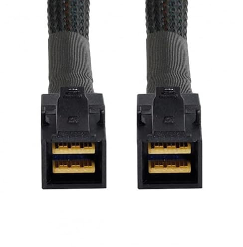 xiwai Mini SAS HD SFF-8643 - Cable interno a alta densidad HD SFF-8643 Mini SAS para servidor de datos (50 cm)