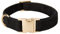 YUDOTE Ultraweiches Hundehalsband natürliche Baumwolle Cord für Groß Hunde mit empfindlicher Haut,Schwarz