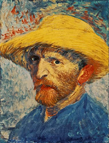 Puzzle 1000 Teile Erwachsene Vincent Van Gogh Selbstporträt 70 x 50 cm Puzzles für Erwachsene Klassische Puzzles 1000 Teile Erwachsene Van Gogh Puzzles Schwer Erwachsene Kinder 1000 Teile