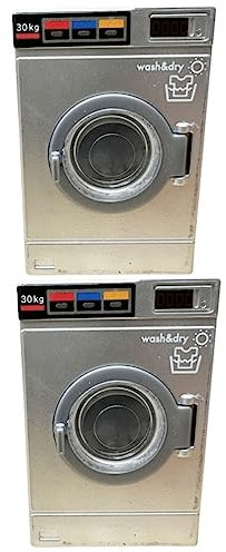 ibasenice 2pcs Doll House Washing Machine Mini Desk Plastic Models Plastic Washing Machine Mini Washer and Dryer Doll House Washer Model Furniture Model Desk Ornaments Mini Adornment