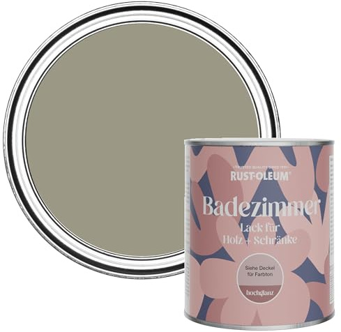 Rust-Oleum Green Moisture Resistant Bathroom Wood and Cabinet Paint in Gloss Finish - Grounded 750ml