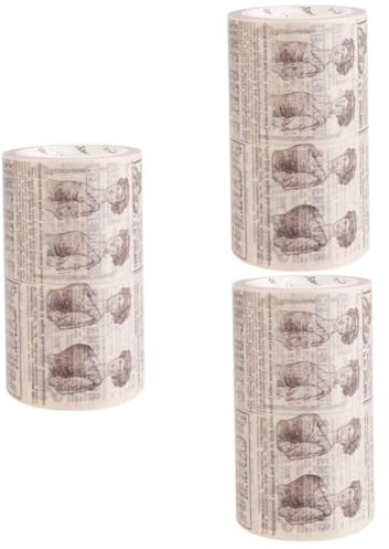 STOBOK 3stücke Retro Dekoratives Klebeband Japanisches Papier Tape Im Gothischen Stil Für Scrapbook Und Notizbuch Für -projekte Und Geschenkverpackungen