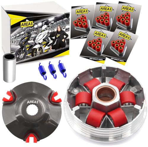 Area1 Tuning Variomatik-Set kompatibel mit 50ccm 2Takt Piaggio TPH Zip NRG mc2 mc3 Power Liberty Gilera Runner Aprilia SR 50 R Racing Sport Street Sportcity MY Stalker Vespa ET2 S Primavera Derbi GP1