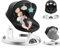 Kotsy Babywippe Elektrisch mit Mobile App Steuerung und Fernbedienung,Elektrischer Babyschaukel Stuhl mit 5-Schwing Amplituden 3-Stufen Timer Elektrischer Prahler für Baby (schwarz)