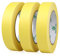 BOMEI PACK Kreppband 24 mm x 50 m - Gelb Abklebeband 3 Rollen - Universal Malerkrepp für Malen - Leicht Abnehmbar Abklebeband - Malerband Dekoration Malerkrepp