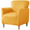 SHANNA Bankett Samt Sesselbezüge: Mid Century Luxus 1Stück Stuhlhussen Wasserdichter Jacquard Weicher Sesselbezug, für Wohnzimmer Schlafzimmer (Gold)