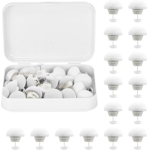 ÁNGELES MOYA 16 Clips para Edredones y Fundas Nordicas + Caja Guarda Clips | Hebilla Antideslizante para Colchas en Forma de Seta | Clips para Sujetar Edredones y Nordicos