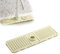 BaoTom Faucet Guard Draining Mat, Silikon Abtropftablett Matte Wasserhahn Abtropfmatte, Tropffänger Tablett Wasserfänger Matte für Küche Bad Spülbecken Spritzschutz Ablaufmatte(Off-White)