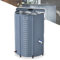 NAIZY Regentonne Zusammenklappbar, Regenwassertonne 750 Liter Regenwassertank mit PVC Schutzabdeckung & Stützstangen & Ablassventil & Abgestufte Skala & Wasserhähne Wassertank, Grau 150 Gallone