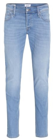 JACK & JONES Male Slim Fit Jeans JJIGLENN JJORIGINAL, Farbe:Moonlight (Pastell Blau), Jeans/Hosen Neu:33W / 36L