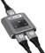 HDMI Switch 4K@60Hz, Bi-directional Switcher 2 In 1 Out / 1 In 2 Out, Aluminum Design, HDMI Splitter Supports 3D, 1080P, Compatible with TV Box, Laptop, PS3/4/5, DVD (Cable Not Included) - Grey