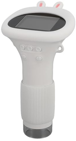 Niedliches Tragbares Digitalmikroskop, 1000-fach Verstärkendes Taschenmikroskop mit 2-Zoll-LCD-Bildschirm, MlNl-Mikroskop mit 8 LED-Leuchten für Erwachsene und Kinder, (White)