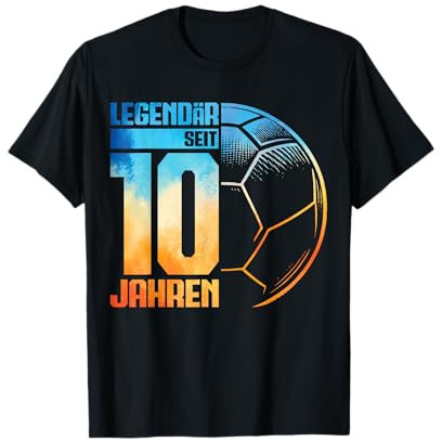 10. Geburtstag Retro Handball Spieler 10 Jahre Junge Kinder T-Shirt