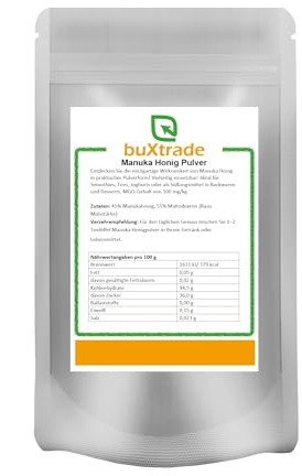 10 x 1 kg Manukahonig Pulver | Manuka Honig | Neuseeland | Pulver | Buxtrade | Honigpulver