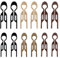 TRKETK 12 Stück Französische Haarspange Kunststoff U-Förmige Haarnadeln Starke Langlebige Pins French Twist Hair Pin Styling Accessoires für Mädchen und Frauen mit Feinem Dickem