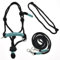 LarDen Hobby Horse Zubehör SeilSet - Halfter mit Zügel & Halsring für Größe M Steckenpferd | Stockpferd Set | Hobby Horsing Pferd | Spielzeug Kinder | Spielpferd (Turquoise, Medium)