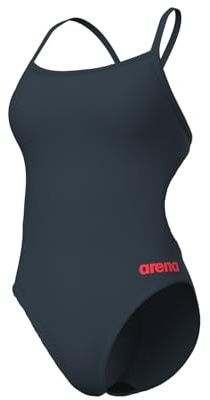 ARENA Solid Challenge Team One Piece Women's Swimsuit, Quick-Drying Swim Suit, Sporty Swimwear in MaxLife Eco Fabric with Maximum Chlorine Resistance and UPF 50+ UV Protection