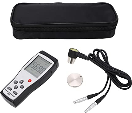 Hyuduo Misuratore di Spessore Digitale Ad Ultrasuoni AS840 per Tubi Industriali in Acciaio, Metalli, Plastica, Vetro, PVC, Gamma 1,2-225 Mm, Sonda da 5 MHz con Calibrazione Automatica e Display LCD