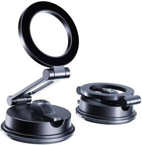 WMRMZ Supporto Cellulare Auto Magnetico for Renault Clio RS 1999-2021 2022 2023 2024 2025, Porta Cellulare Pieghevole per Cruscotto, Rotazione 360° Vivavoce, Supporto a Ventosa, Lega di Zinco