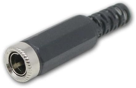 world-trading-net - 10 Stück DC-Buchse 5,5x2,1mm, Lötanschluss & Knickschutz, Hülse zum Aufschrauben, 2 Pin Stecker für Modellbau & Reparaturen
