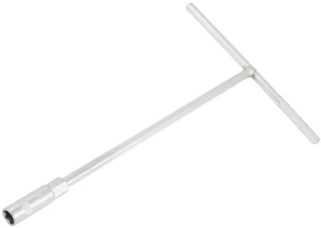 sourcing map Hand Tool Chrome-vanadium Steel T Bar Hex Socket Wrench 10mm