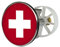 Waschbeckenstöpsel Design Schweiz | Abfluss-Stopfen aus Metall | Excenterstopfen | 38 – 40 mm