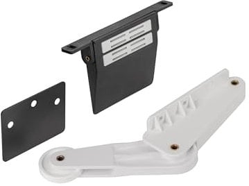 Hailo Door Opener 3692021 | Kick and Go Opening System for Revolving Doors | Automatic Cabinet Door Opener | Door Catch for Cabinet Doors | Plastic White | Practical Door Opening without Handle |