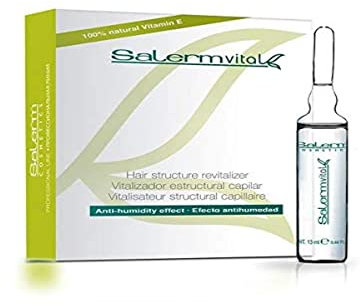 Salerm Vital Vitalizador Estructural Capilar 4x13ml (Antihumedad), Único, Estándar