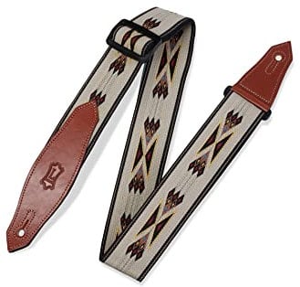 Levy's MSSN80-TAN Gitarrengurt Tan (Polypropylen, Navajo, Jacquardwebung)