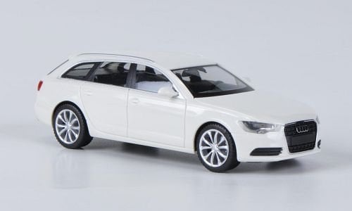 Audi A6 Avant, Weiss, Modellauto, Fertigmodell, Herpa 1:87